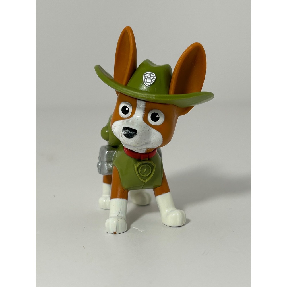 Paw‎ Patrol Tracker Jungle Rescue Pup Figure Green Hat Safari Vest Toy